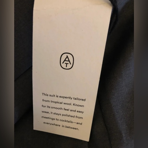 Ann Taylor Dark Gray Tropical Wool Suit Pant 12 Jacket 12p Petite - Picture 14 of 15